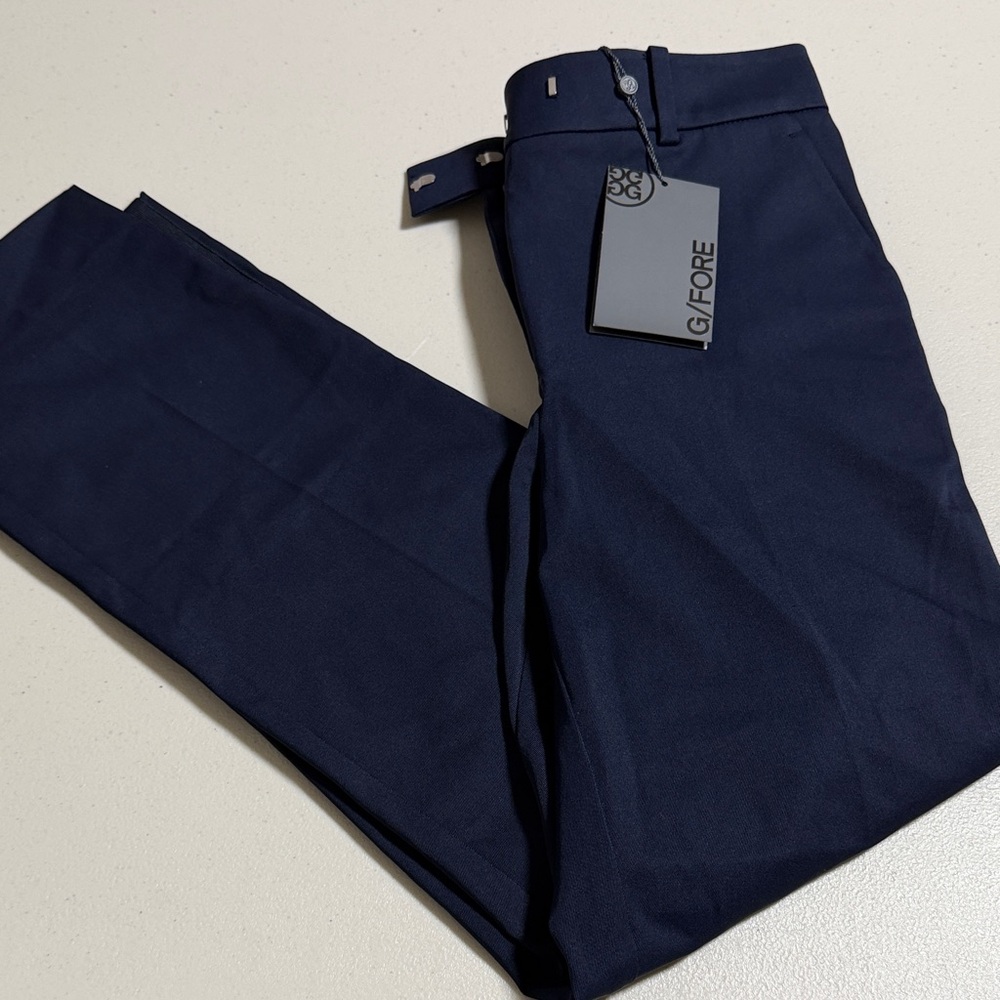 **NWT** GFore Women’s Stretch Twill Mid Rise Pant | Size 0 | Navy ("Twilight")